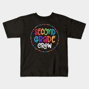 2nd Grade Teacher Back To School - Second Grade Crew Kids T-Shirt